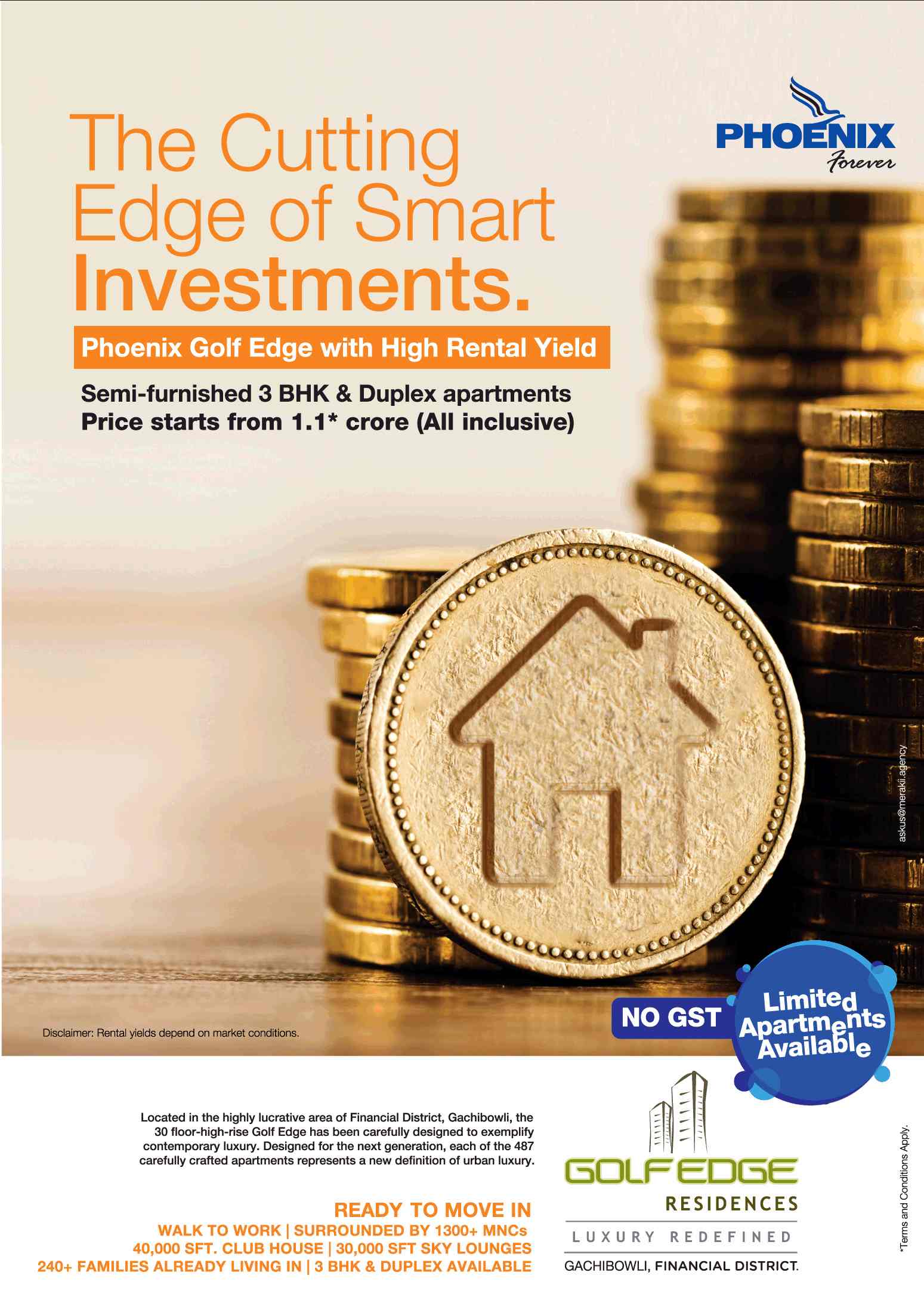 Phoenix Golf Edge - The cutting edge of smart investments in Hyderabad Update